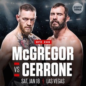 McGregor y Cerrone en UFC 246